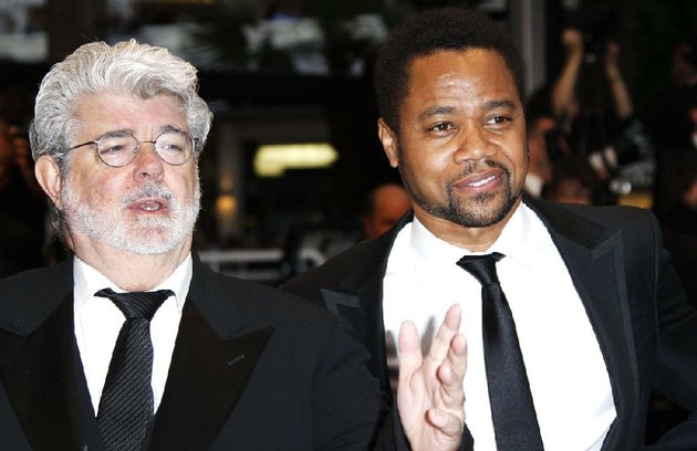 director-george-lucas-left-and-actor-cuba-gooding-jr-arrive-for-the-screening-of-cosmopolis-at-the-65th-international-film-festival-in-cannes-southern-france-friday-may-25-2012-on-tuesday-disney-announced-that-it-purchased-lucasfilm-for-405-billion-ap-photojoel-ryan