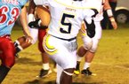 Receiver Ryan Timmons (5) of Frankfort (Ky.) Franklin County made an unofficial visit to Arkansas in early July and liked the school so much that he wants to bring his mother for an official visit. Video available at arkansasonline.com/videos. 