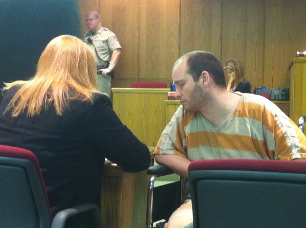 Nathan Chism, 32, speaks with ...
