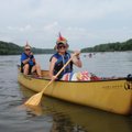 Thursday is always Crazy Hat Day on the Great River Rumble.       
