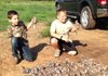 Brent Langston (left) and Dylan Holbrook killed their first doves Sept 1, the opening day of the season. Their group killed 72 birds that day. 