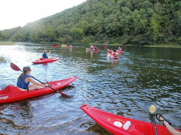 
                           Students set off on an Outdoor Connection Center kayak trip on the White River below Beaver Dam.    