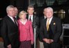 From left: Larry Jegley, Pulaski County prosecutor; Patti Cannady, Anne Pressly's mother; and Guy Cannady, Pressly's step-father address the media after the sentencing hearing for Curtis Lavelle Vance on Thursday evening, Nov. 12, 2009. 