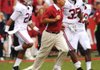 Arkansas hasn’t had much luck against Alabama Coach Nick Saban (center), losing its last six games since Saban took over, or against No. 1 ranked teams, finishing 4-15. 
