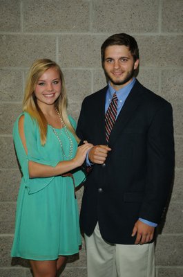 
                           Senior maid Haley Lundberg; Escort Jordan Wiggins
