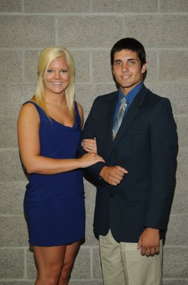 
                           Junior maid Leigh Leigh Campbell; Escort Brian Argo
