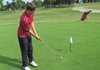 Matt McDonald, Springdale High golfer, practices putting Thursday at Springdale Country Club. McDonald, a senior, will compete today at the Class 7A State Golf Tournament in Conway.
