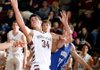 Arkansas Democrat-Gazette/JASON IVESTER --01/20/12 -- Siloam Springs junior Payton Henson stretches for a rebound against Harrison during the second half in Siloam Springs on Friday, Jan. 20, 2012.