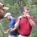 Chris Colclsure bites into a glade onion, which is indicative of a high-quality glade.
