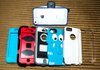 The introduction of Apple’s iPhone 5 has led to a flood of new cases, including the Griffin Reveal (top) and (bottom, from left) the Griffin Protector and Survivor, Otter Box Defender, Griffin KaZoo, Otter Box Commuter and iLuv Gossamer. 