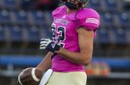Pulaski Academy tight end Hunter Henry during warm-ups before playing Mills at Rector field in Little Rock.
Special to the Democrat-Gazette/JIMMY JONES