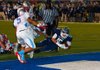 Greenwood utility back Drew Morgan (15) scores a first-half touchdown, one of his six, in a 45-21 victory over Fort Smith Southside on Friday in Greenwood. The victory was the 32nd consecutive for the Bulldogs. 