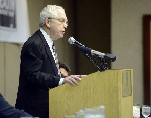 SEC commissioner Mike Slive was the guest speaker at the Little Rock Touchdown Club on Monday. 