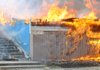 Fire rips through Lakeside Restaurant Friday, Oct. 26, 2012, at Lake Atalanta in Rogers during a training exercise for the Rogers Fire Department and their Rookie Training Academy.
