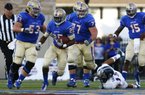 Tulsa’s rushing offense ranks ninth nationally with an average of 248.8 yards a game, led by Ja’Terian Douglas (25). Douglas has 702 yards and has three 100-yard games this season.