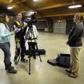 Delatorre, from left, McCall and Presas interview Jennifer Price, Washington County election coordin...