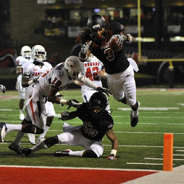 arkansas-state-receiver-josh-jarboe-3-dives-into-the-end-zone-scoring-a-15-yard-third-quarter-touchdown-against-south-alabama-saturday-night-at-liberty-bank-stadium-in-jonesboro-arkansas-state-won-36-29-jarboe-was-selected-to-play-in-the-raycom-college-football-all-star-classic-next-month-special-to-the-arkansas-democrat-gazettejimmy-jones