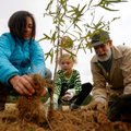 Butterfield Elementary fourth-grader Eden Snyder, center, 9, Megan Dale (left) and Malcom LeVois, bo...
