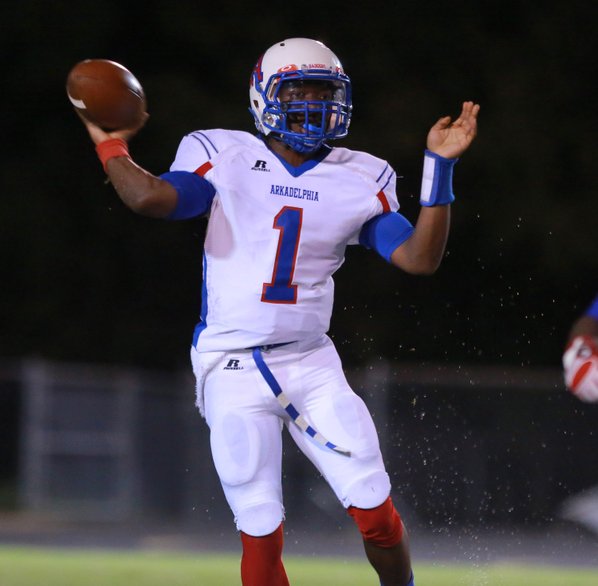 Arkadelphia junior quarterback Jakahari Howell, ...