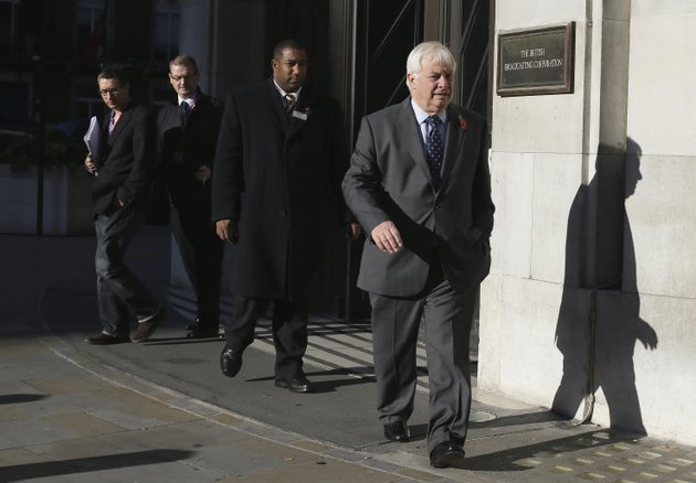 chris-patten-chairman-of-the-bbc-trust-walks-out-of-the-bbc-headquarters-to-give-a-media-interview-in-london-sunday-nov-11-2012-the-head-of-the-bbcs-governing-body-said-sunday-the-broadcaster-needs-a-radical-overhaul-following-the-resignation-of-its-chief-executive-in-wake-of-a-scandal-over-a-botched-report-on-child-sex-abuse-allegations-chris-patten-vowed-to-restore-confidence-and-trust-in-the-bbc-which-is-reeling-from-the-resignation-of-george-entwistle-and-the-scandals-prompting-his-ouster-entwistle-resigned-saturday-night-amid-a-storm-of-controversy-after-a-news-program-wrongly-implicated-a-british-politician-in-a-child-sex-abuse-scandal-deepening-a-crisis-sparked-by-revelations-it-decided-not-to-air-similar-allegations-against-one-of-its-own-stars