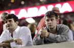 Alabama fans react after a loss to Texas A&M during the second half of an NCAA college football game at Bryant-Denny Stadium in Tuscaloosa, Ala., Saturday, Nov. 10, 2012. Texas A&M won 29-24. (AP Photo/Dave Martin)
