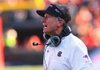 Arkansas Democrat-Gazette/STEPHEN B. THORNTON -- Gamecocks coach Steve Spurrier yells from the sidelines in the the fourth quarter during their game Saturday afternoon in South Carolina. 