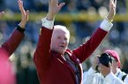 Frank Broyles is recognized prior to the Cotton Bowl Classic on Jan. 1, 2008. 
