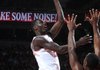 Jacorey Williams attempts a shot during Arkansas' 73-68 win over Sam Houston State on Nov. 9, 2012 at Bud Walton Arena. 
