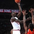 Jacorey Williams attempts a shot during Arkansas' 73-68 win over Sam Houston State on Nov. 9, 2012 a...