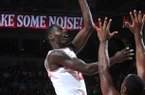 Jacorey Williams attempts a shot during Arkansas' 73-68 win over Sam Houston State on Nov. 9, 2012 at Bud Walton Arena. 