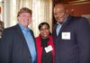 Keith Jackson (far right) is a recipient of the NCAA's Silver Anniversary Award. 