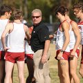 Arkansas Coach Chris Bucknam (center) and the Razorbacks are ranked 11th nationally heading into Sat...