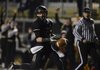 STAFF PHOTO MARC F. HENNING -- Bentonville defensive back Austin Haggard scores a touchdown after stripping the ball away from West Memphis on Friday, Nov. 16, 2012, during the first quarter of the Tigers' Class 7A playoff game against the Blue Devils at Tiger Stadium in Bentonville.