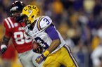 LSU wide receiver Odell Beckham (3) returns a punt 89 yards for a touchdown in the second half of their NCAA college football game against Mississippi in Baton Rouge, La., Saturday, Nov. 17, 2012. LSU won 41-35. (AP Photo/Gerald Herbert)