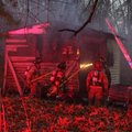 A shed fire on Aetna Street.
