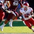 NWA Media/JASON IVESTER -- Arkansas senior running back Dennis Johnson looks for running room agains...