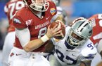 Tyler Wilson led the Razorbacks to a Cotton Bowl win over Kansas State in January - their 21st in five years - but the team has fallen on hard times since. 