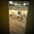 Looking into the main room at the old opera house on the second floor of the old Dixieland shoe stor...