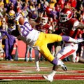 NWA Media/JASON IVESTER -- LSU wide receiver Jarvis Landry makes a catch for a touchdown in front of...