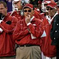 NWA Media/JASON IVESTER -- Arkansas head coach John L. Smith watches from the sideline during the fo...