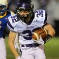 Cole Harris, Fayetteville, runs for a touchdown Friday in the first half against North Little Rock.