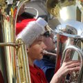 Andrew Van Slooten of Bentonville, and Jakob Molle of Centerton play during the “Merry Tuba Christma...