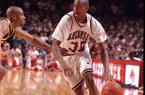 Scotty Thurman helped Arkansas to an 13-2 record in NCAA Tournament games. 