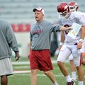 Paul Petrino, who just completed his third year as Arkansas' offensive coordinator, interviewed earl...