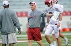 Paul Petrino, who just completed his third year as Arkansas' offensive coordinator, interviewed earlier this week for the head coaching vacancy at Idaho. 
