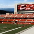 An artist's rendering shows the north end zone of Donald W. Reynolds Razorback Stadium following an ...
