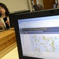 A map shows the location of sex offenders througout Benton County as Elizabeth Bowen, adminstrator o...