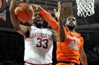 NWA Media/MICHAEL WOODS -- 11/30/2012 -- Syracuse forward James Southerland (43) scored a career-high 35 points Friday at Bud Walton Arena in Fayetteville. 
