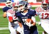 Drew Morgan (15) rushed 9 times for 83 yards and 1 touchdown, caught 4 passes for 87 yards and 1 touchdown, returned 3 kickoffs for 55 yards, made 9 tackles and had 1 interception. 
