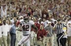 Alabama running back Eddie Lacy (42) runs to the end zone for a touchdown against Georgia during the first half of the Southeastern Conference championship NCAA college football game, Saturday, Dec. 1, 2012, in Atlanta. (AP Photo/Jamie Martin)